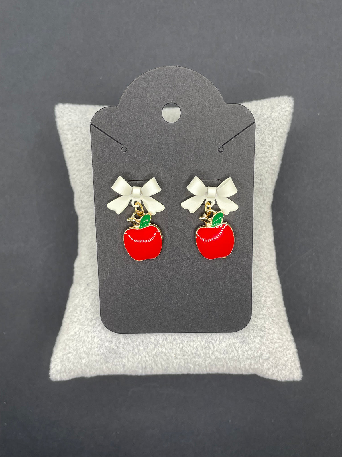 Bow Apple Earrings